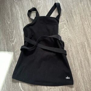 Alo yoga black criss cross tank top size XS